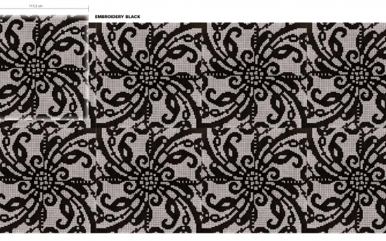 Декоративное панно "EMBROIDERY BLACK"